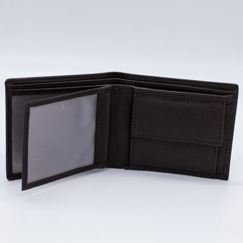 BILLETERA MONEDERO SOL MARRON