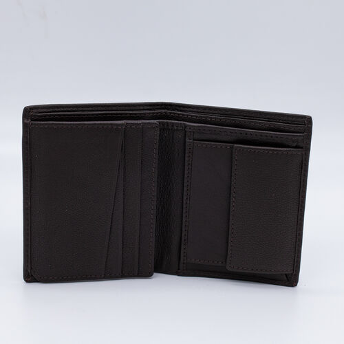 BILLETERA MONEDERO SOL MARRON