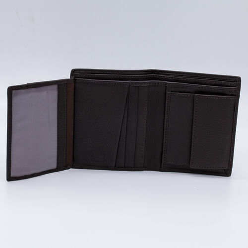 BILLETERA MONEDERO SOL MARRON