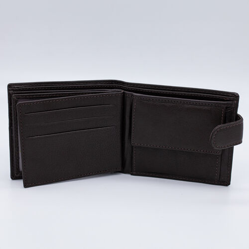 BILLETERA MONEDERO SOL MARRON