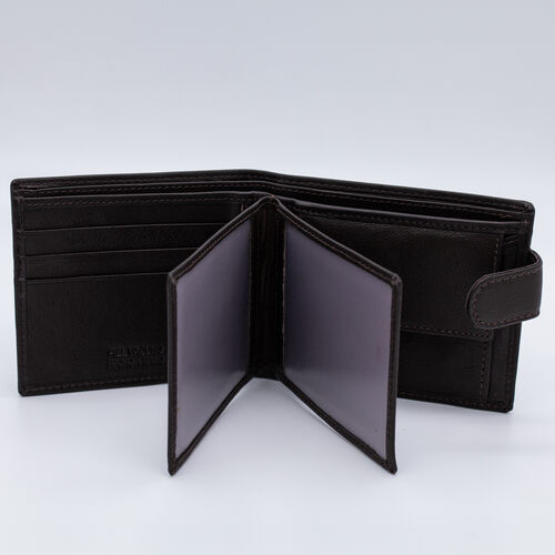 BILLETERA MONEDERO SOL MARRON
