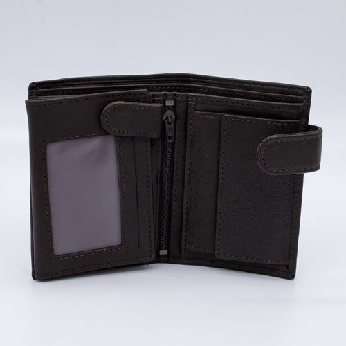BILLETERA MONEDERO SOL MARRON
