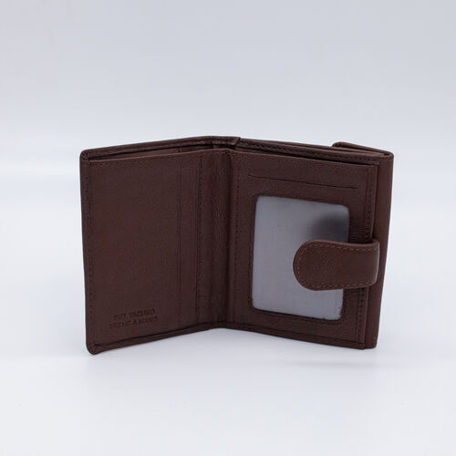 BILLETERA MONEDERO ESTRELLAS MARRON