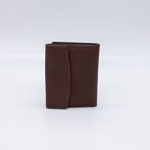 BILLETERA MONEDERO ESTRELLAS MARRON